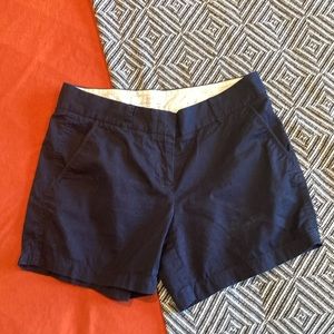 J crew navy blue chino shorts